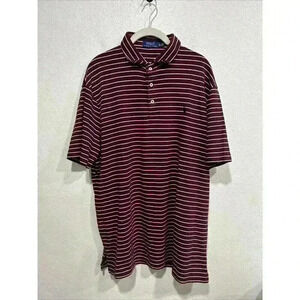 Polo Ralph Lauren Men’s XL Red / White Stripe Polo Shirt EUC